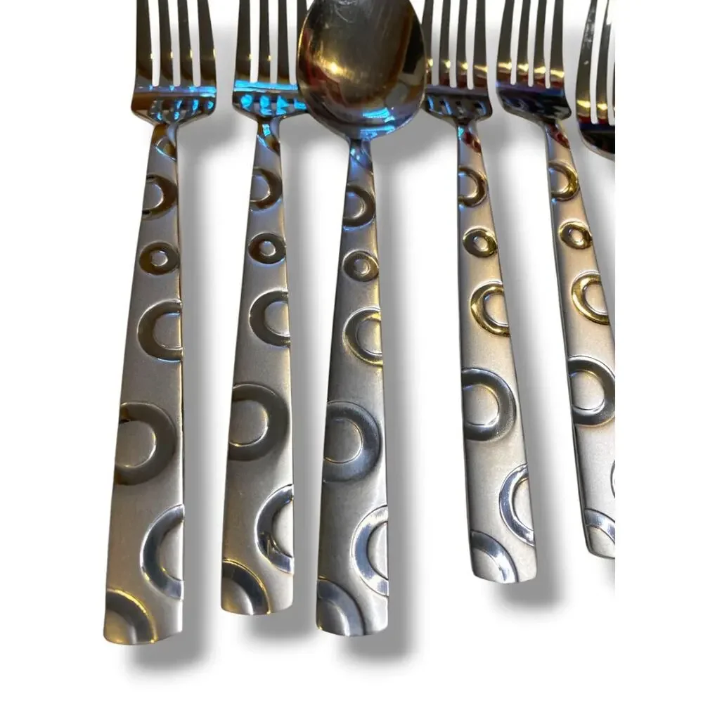 Hemisphere by Cambridge Silver Stainless Steel 5 Dinner Forks 1 Soup Spoon